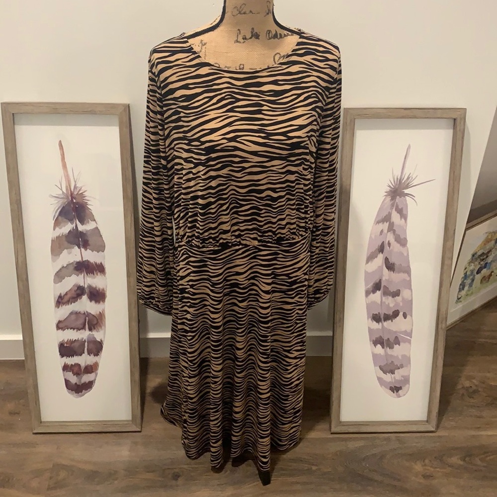 NWT LOFT animal print dress